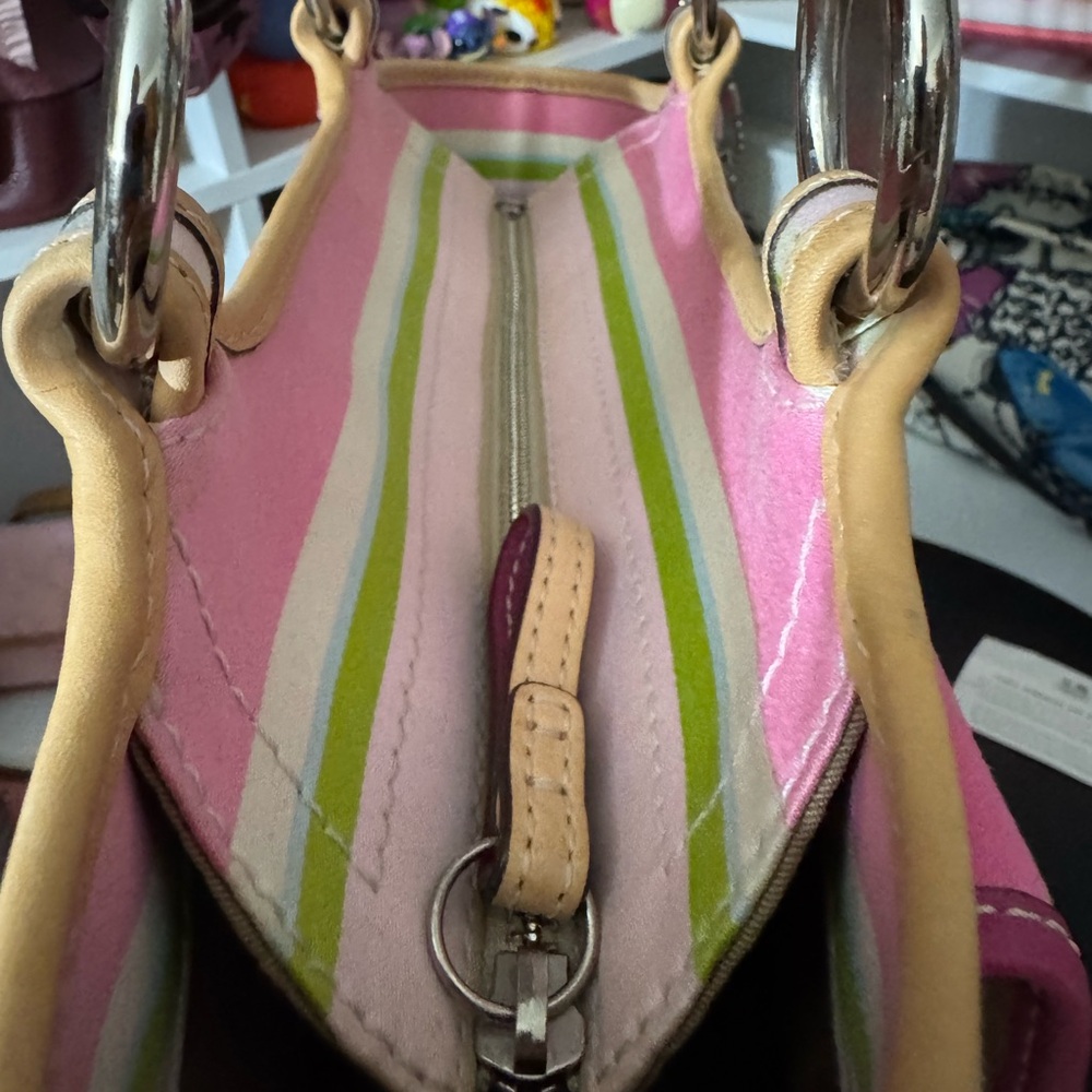 Coach Vintage SoHo Twill Striped Shoulder Bag - Picture 6 of 13